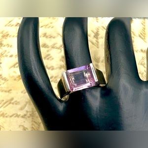 925 amethyst ring
